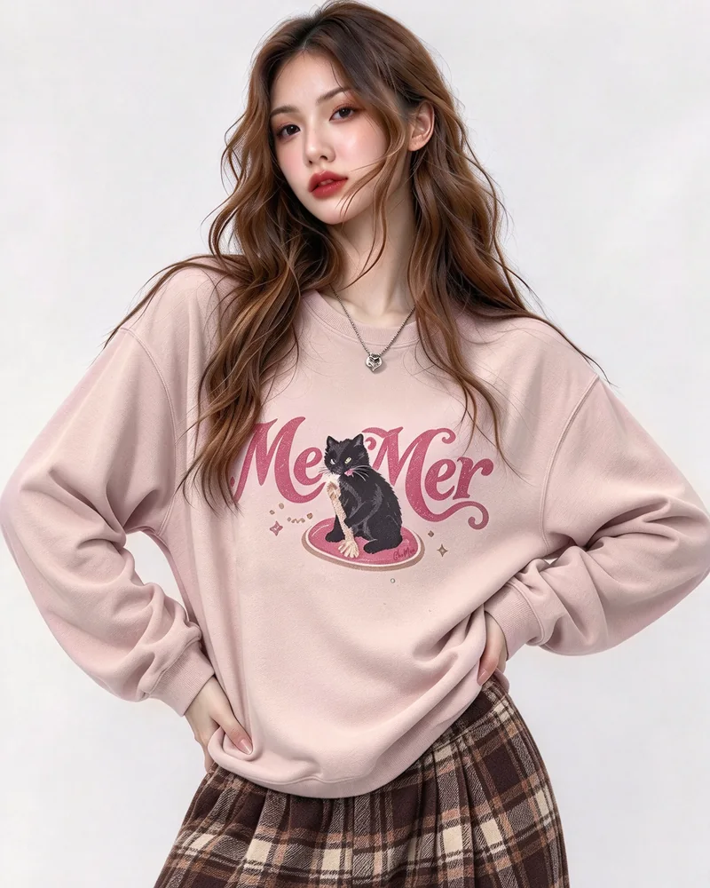 恶猫 脏脏粉 卫衣 Grumpy Cat Crewneck